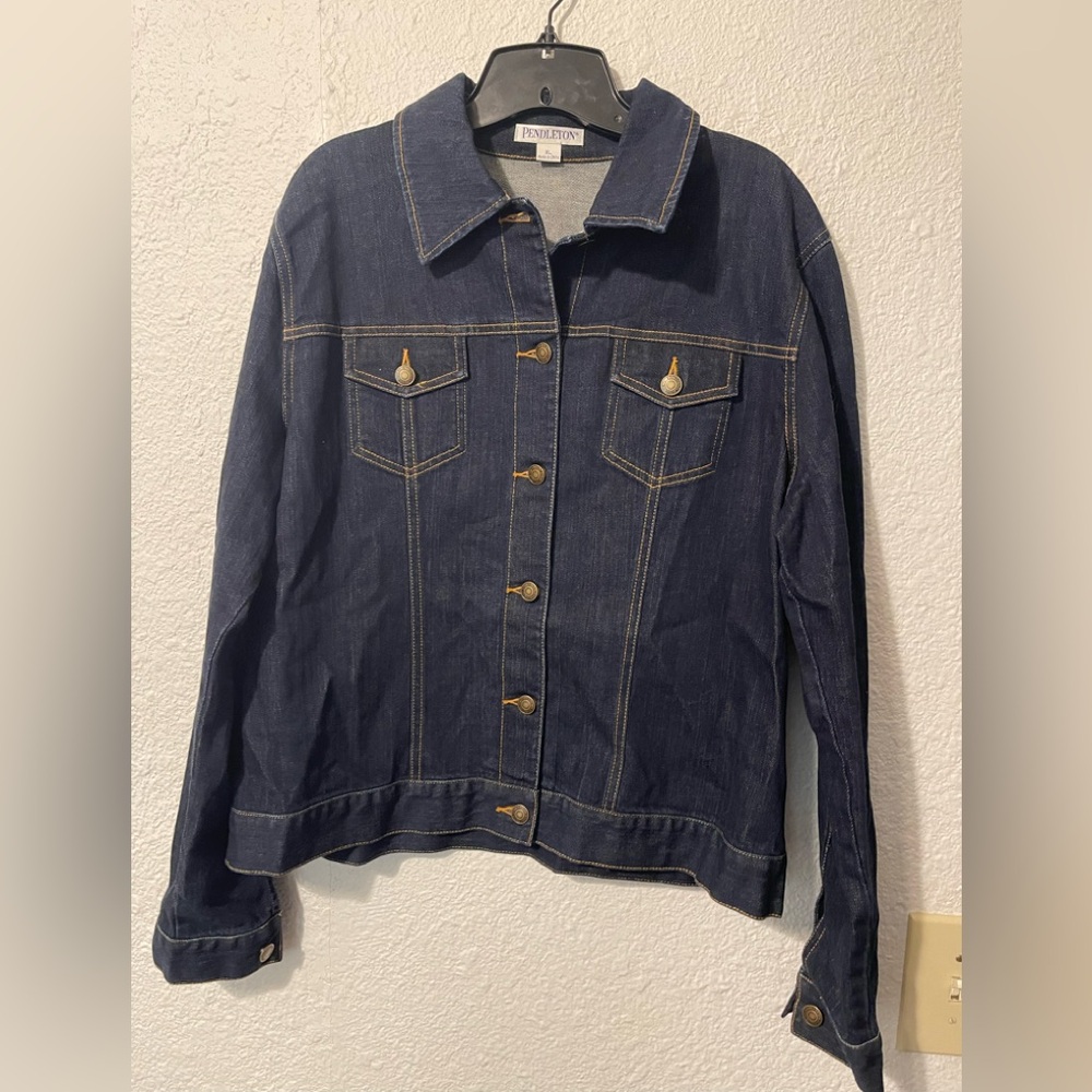 Pendleton Dark Blue Jean Jacket for Women XL
